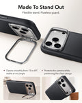 ESR Black Leather iPhone 18 Pro Max Magsafe Case with Stand Made To Stand Out