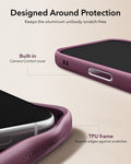 ESR Deep Burgundy Leather iPhone 18 Pro Magsafe Case with Stand Designed Around Protection