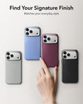 ESR Light Gray Leather iPhone 18 Pro Magsafe Case with Stand Find Your Signature Finish