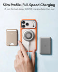 ESR Frosted Orange iPhone 18 Pro Magsafe Slim Phone Case with Stand Slim Profile, Full-Speed Charging