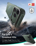 ESR Olive Green iPhone 18 Pro Tough Phone Case Magsafe with Stand For Life's Greatest Hits