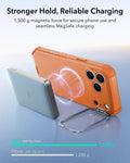 ESR Orange iPhone 18 Pro Tough Phone Case Magsafe with Stand Stronger Hold,Reliable Charging