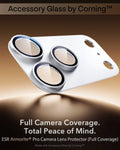 ESR Silver iPhone 18 Pro Max Corning Glass Camera Lens Protector Full Camera Coverage.  Total Peace of Mi