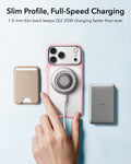 ESR Frosted Bubblegum Pink iPhone 18 Pro Max Magsafe Slim Phone Case with Stand Slim Profile, Full-Speed Charging