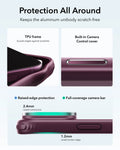 ESR Frosted Deep Burgundy iPhone 18 Pro Max Magsafe Slim Phone Case with Stand Protection All Around