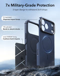 ESR Navy Blue iPhone 18 Pro Max Tough  Phone Case Magsafe with Stand 7X Military-Grade Protection