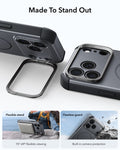 ESR Space Gray iPhone 18 Pro Max Tough Phone Case Magsafe with Stand Made To Stand Out