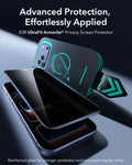 ESR iPhone 18 Pro Max Armorite Tempered Glass Privacy Screen Protecor Advanced Protection,  Effortlessly Applied