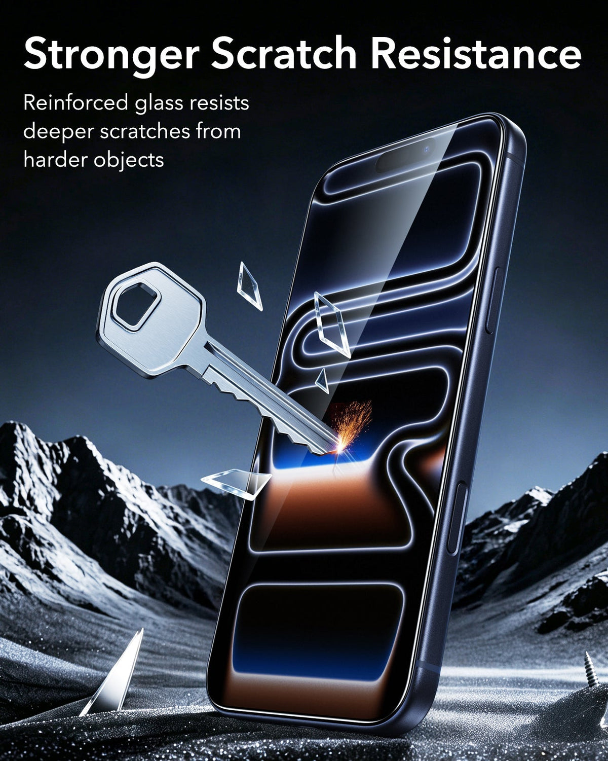ESR iPhone 18 Pro Max Armorite Tempered Glass Screen Protecor Stronger Scratch Resistance