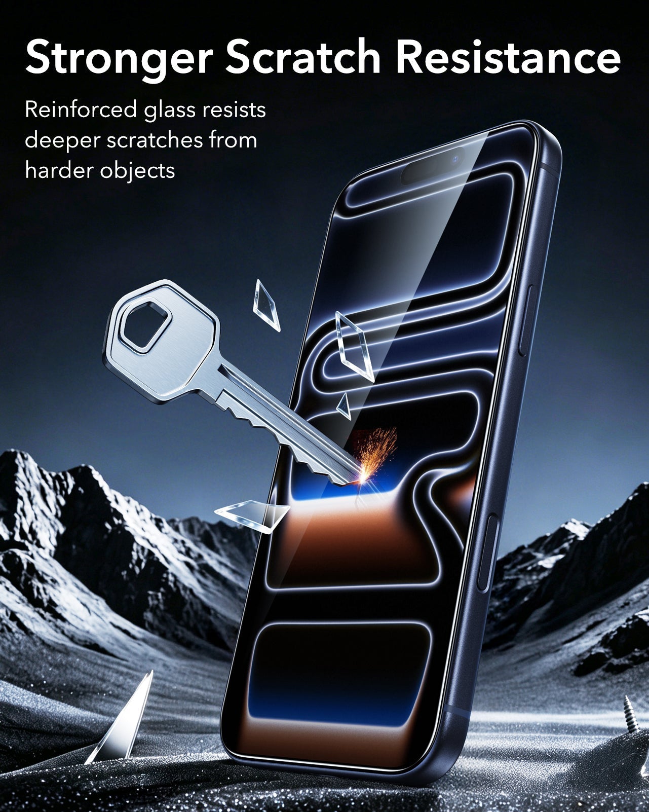 ESR iPhone 18 Pro Armorite Tempered Glass Screen Protecor Stronger Scratch Resistance