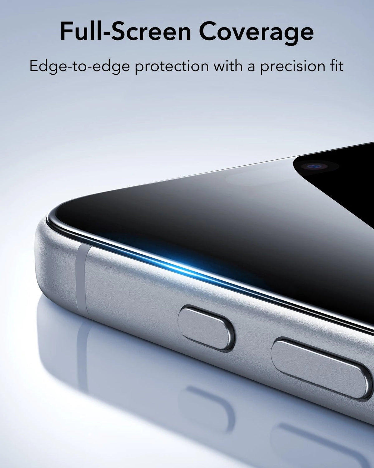 ESR iPhone 18 Pro Tempered Glass Privacy Screen Protector Protects Full-Screen Coverage