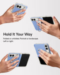 Misty Vegan Leather iPhone Duo Magsafe Case with Stand Hold It Your Way