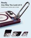 Frosted Burgundy iPhone 18 Pro Max Magsafe Slim Phone Case with Stand Ready,Any Way You Look at It