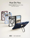 Frosted Night Sky Blue iPhone Duo Magsafe Slim Phone Case with Stand Hue Do You