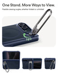 Frosted Night Sky Blue iPhone Duo Magsafe Slim Phone Case with Stand One Stand. More Ways to View.