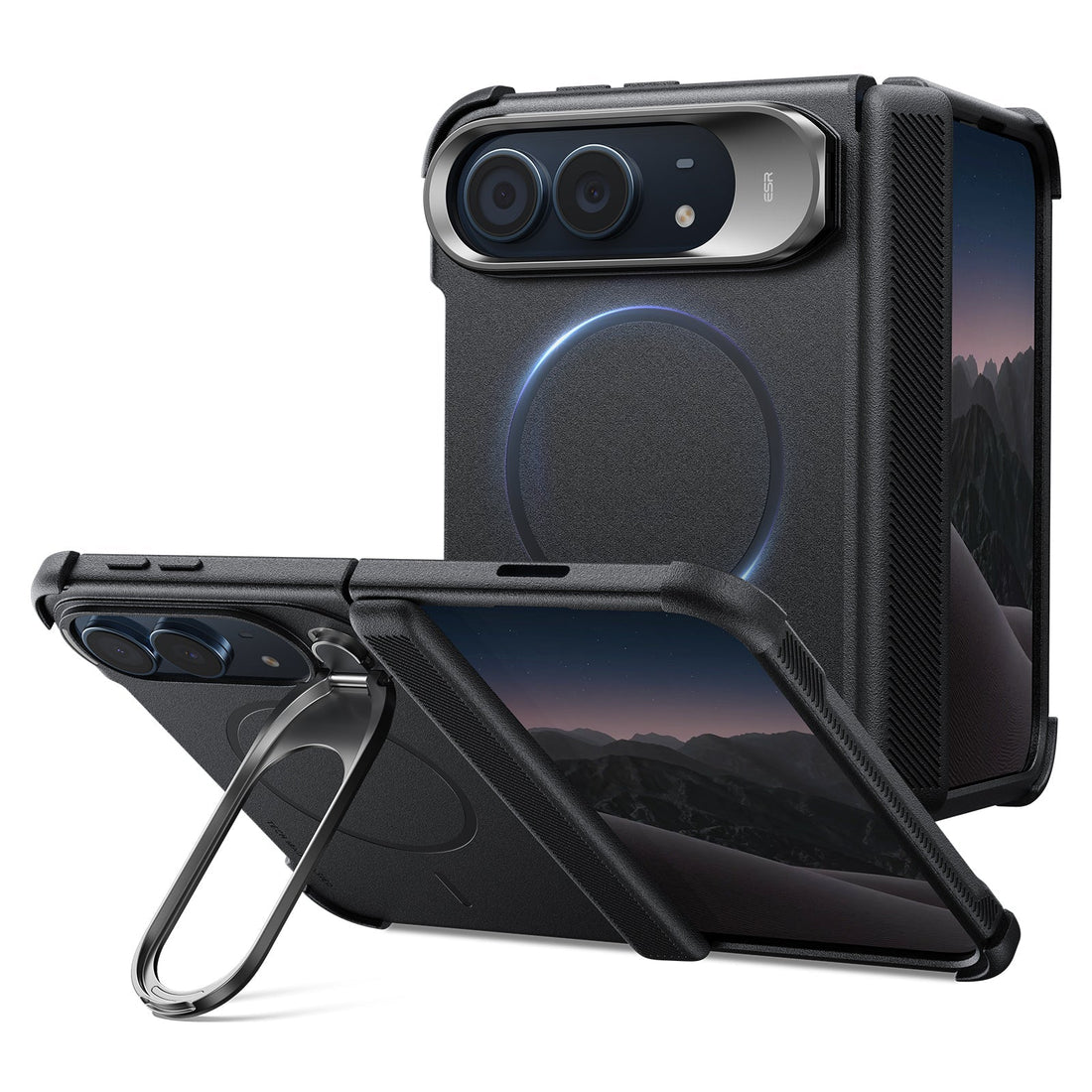 iPhone Duo Cyber Tough Magnetic Case with Flex Stand - Black ESR ESR