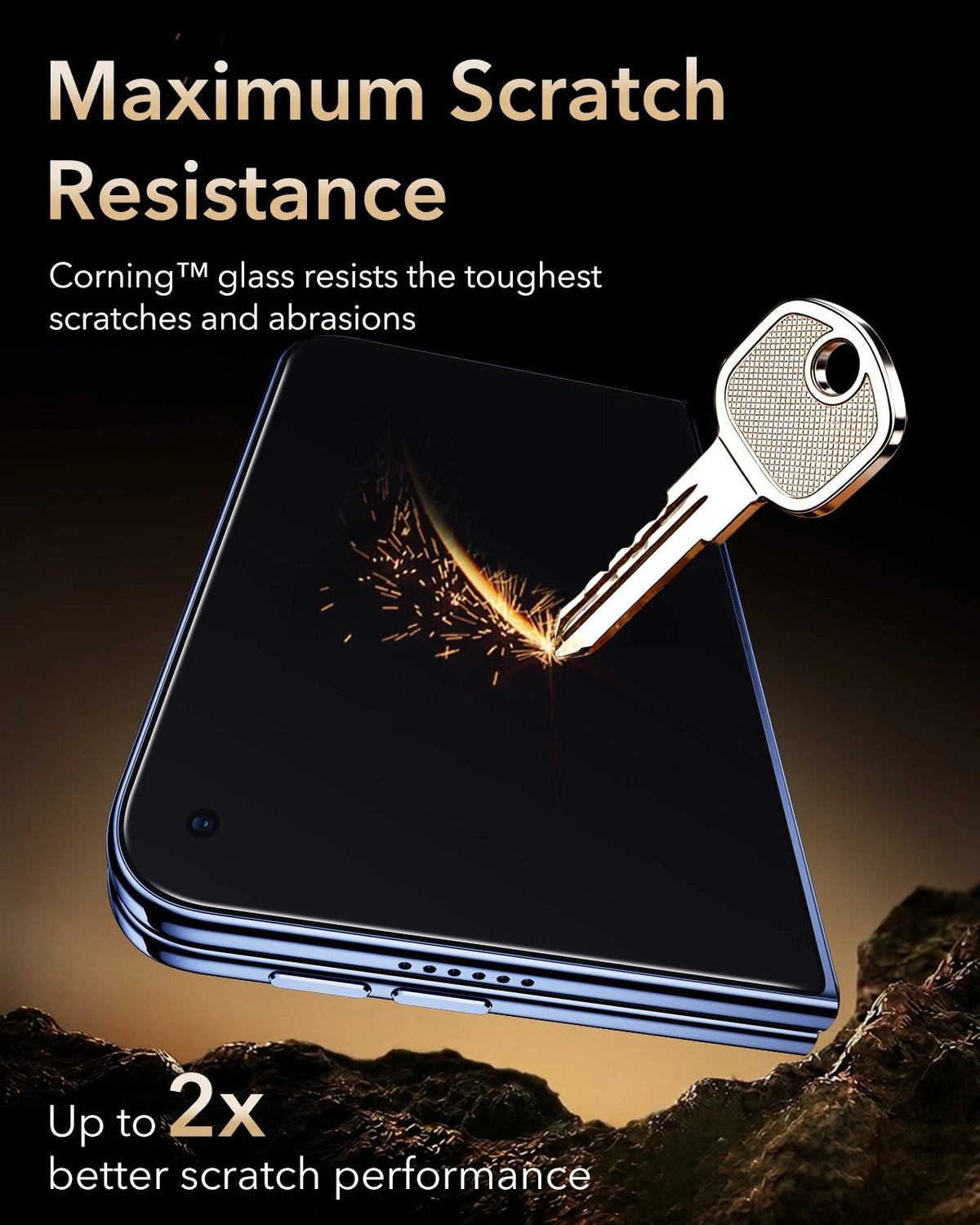 esr iPhone Duo Corning Glass Privacy Screen Protector Maximum Scratch Resistance