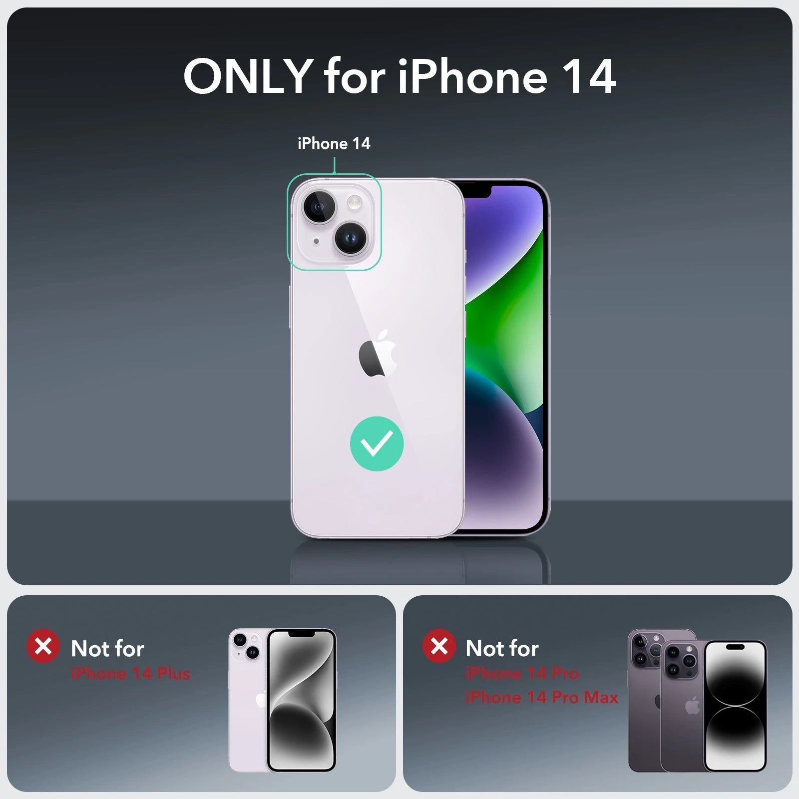 iPhone 14 Armor Tough Case (HaloLock) - Clear Red ESR ESR