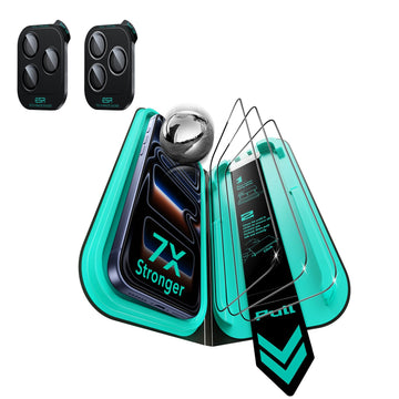 iPhone 18 Pro Armorite Tempered Glass Screen Protector with individual camera lens protector 3 Pack
