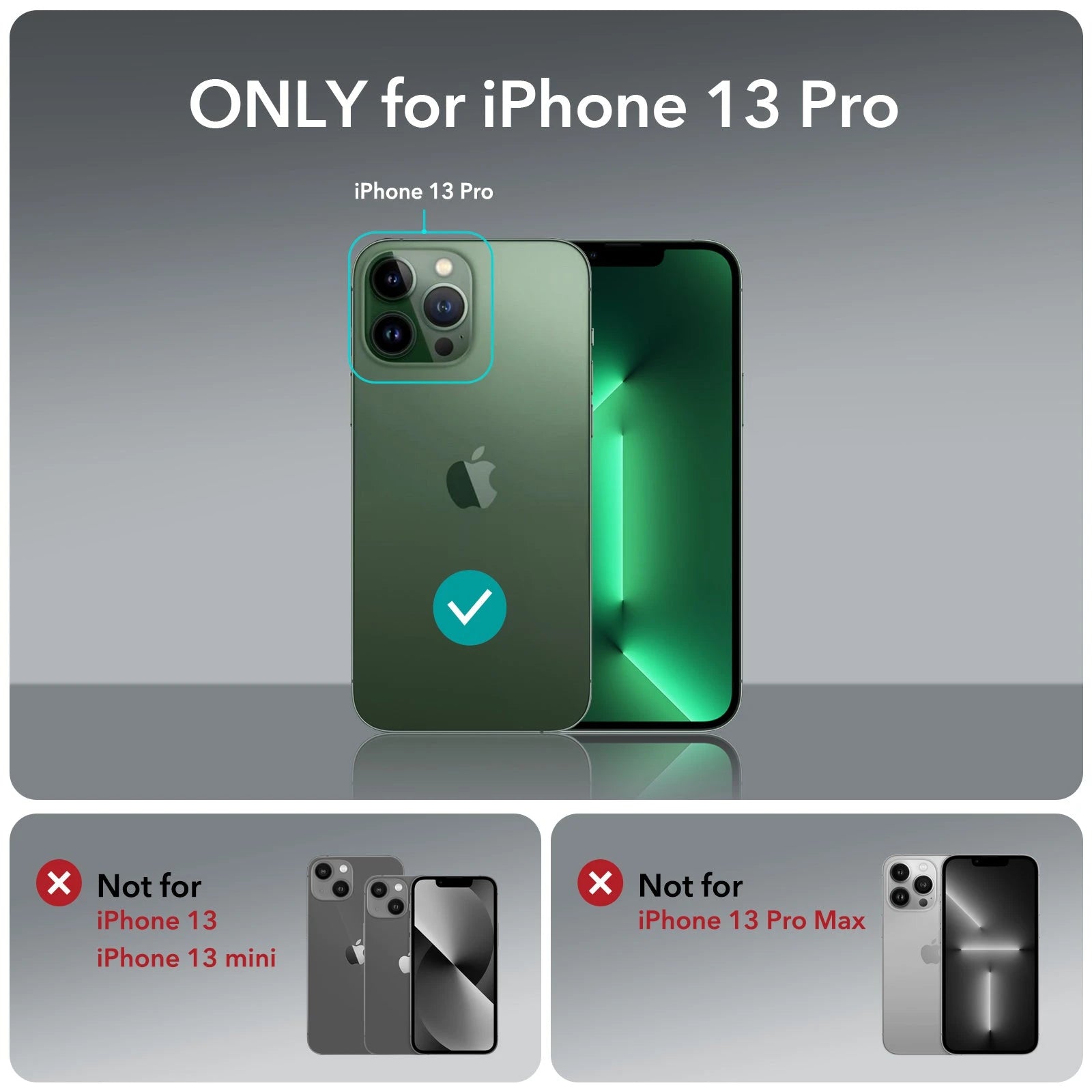 iPhone 13 Pro Classic Hybrid Case (HaloLock) - Clear Green ESR ESR