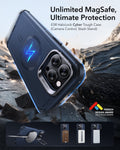 iPhone 13 Pro Cyber Tough Magnetic Case (Stash Stand) - Dark Blue ESR ESR