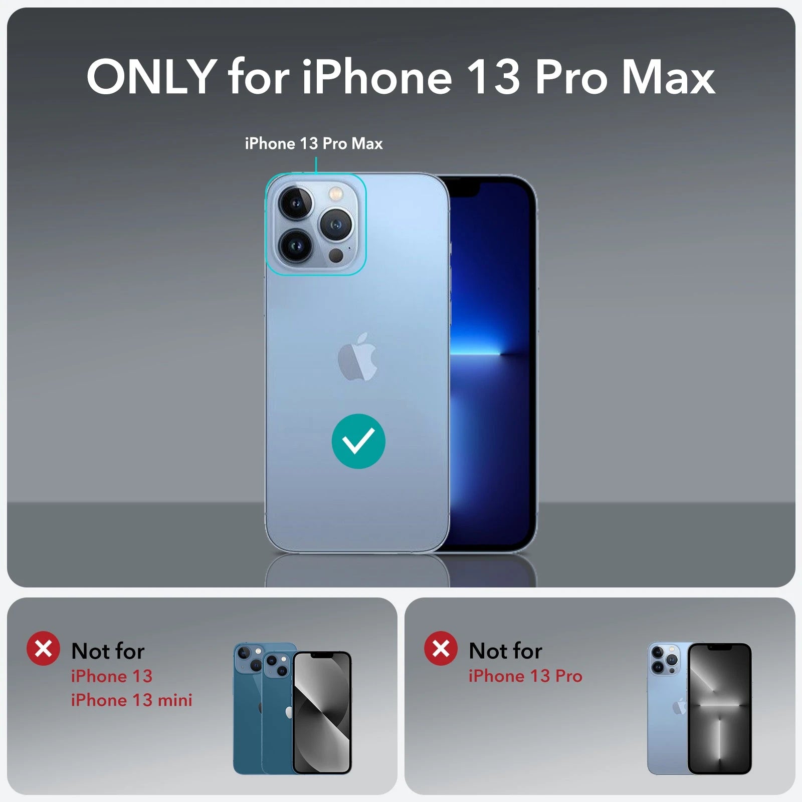 iPhone 13 Pro Max Classic Hybrid Case (HaloLock) - Clear Blue ESR ESR