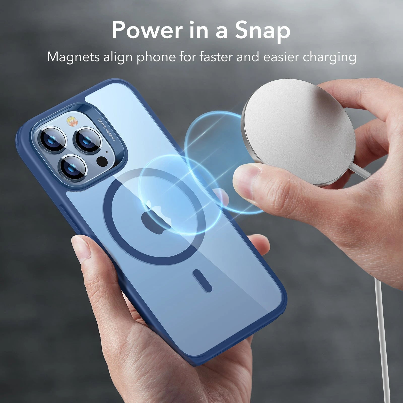 iPhone 13 Pro Max Classic Hybrid Case (HaloLock) - Clear Blue ESR ESR