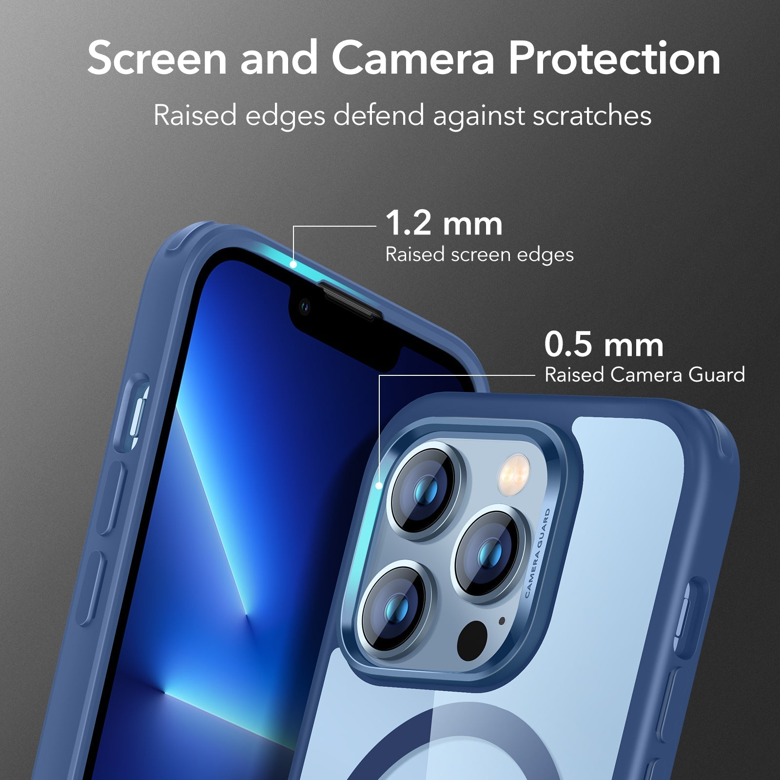 iPhone 13 Pro Max Classic Hybrid Case (HaloLock) - Clear Blue ESR ESR