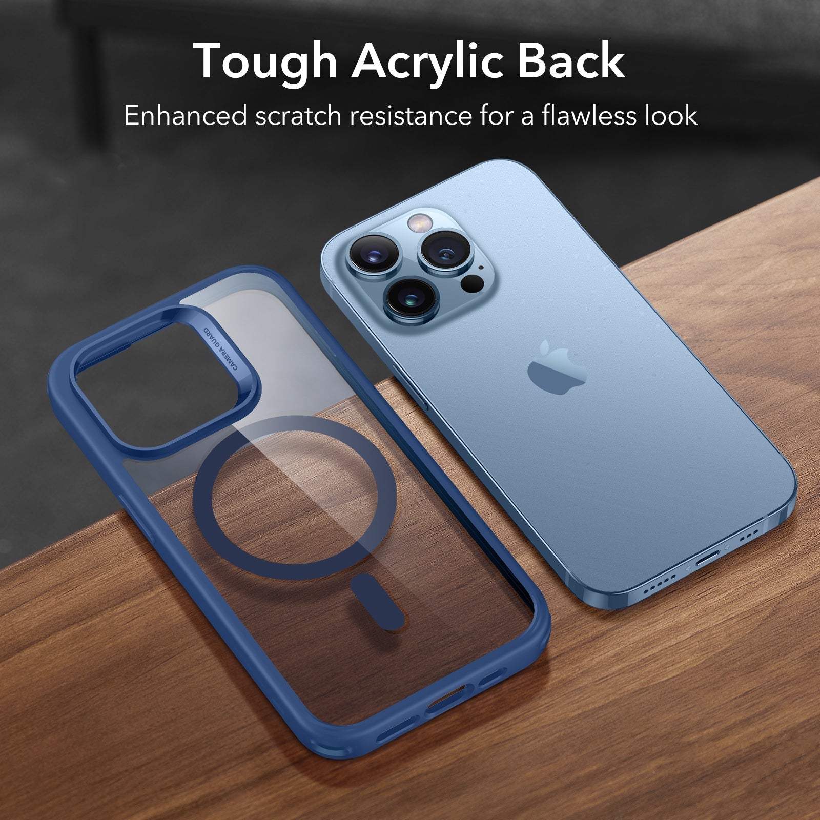 iPhone 13 Pro Max Classic Hybrid Case (HaloLock) - Clear Blue ESR ESR