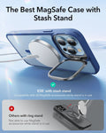 iPhone 13 Pro Max Classic Hybrid Case with Stash Stand (HaloLock) - Clear Blue ESR ESR