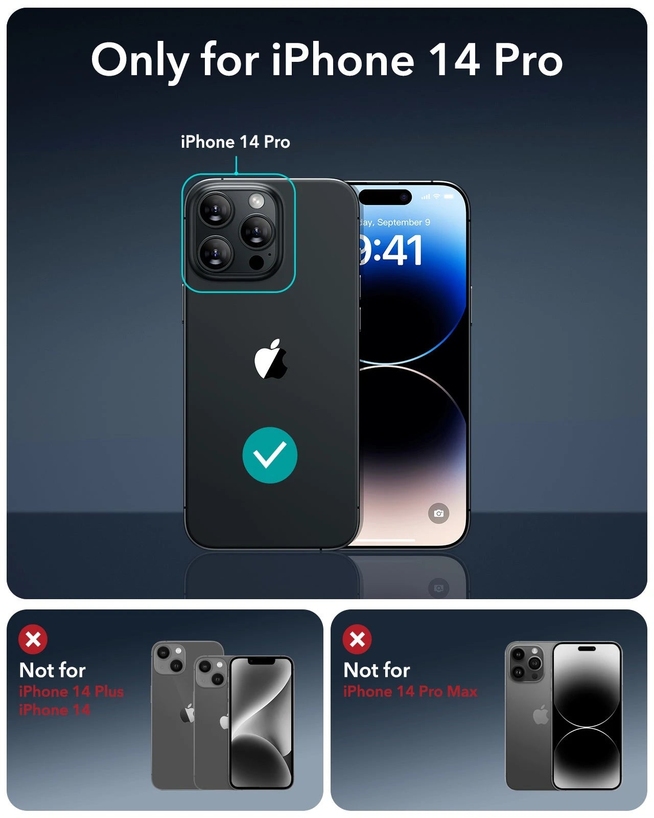 iPhone 14 Pro UltraFit Armorite Screen Protector - 3 Pack - ESR