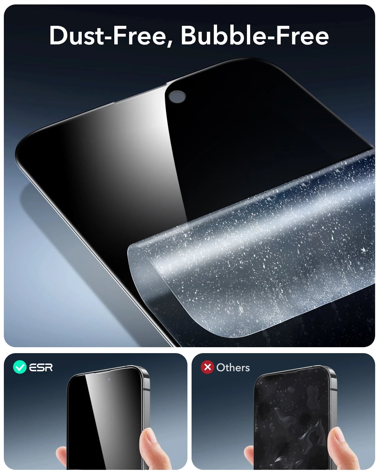 iPhone 14 Pro Max UltraFit Armorite Privacy Screen Protector - 3 Pack ESR ESR