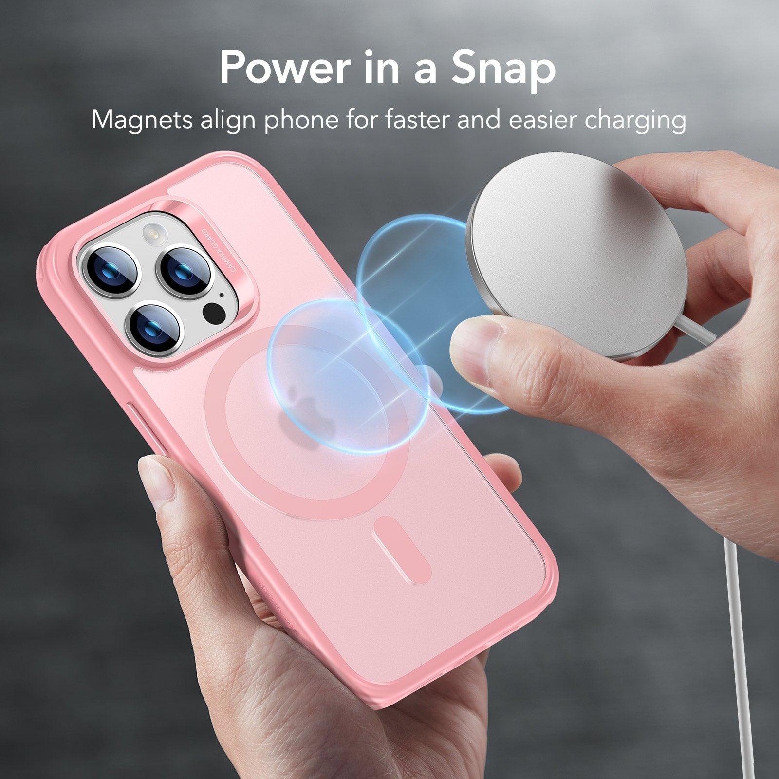 iPhone 14 Pro Max Classic Hybrid Case (HaloLock) - Frosted Pink ESR ESR
