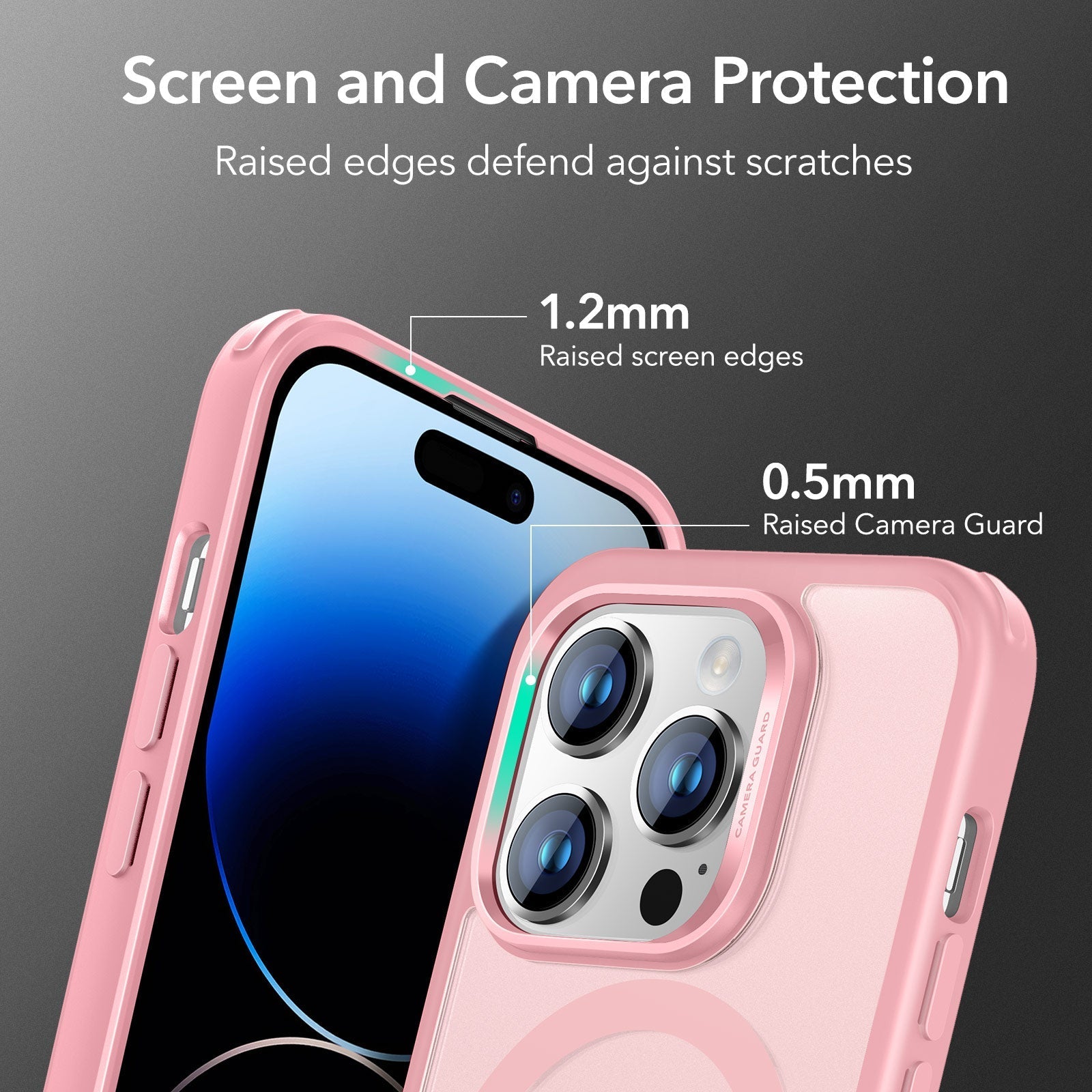 iPhone 14 Pro Max Classic Hybrid Case (HaloLock) - Frosted Pink ESR ESR