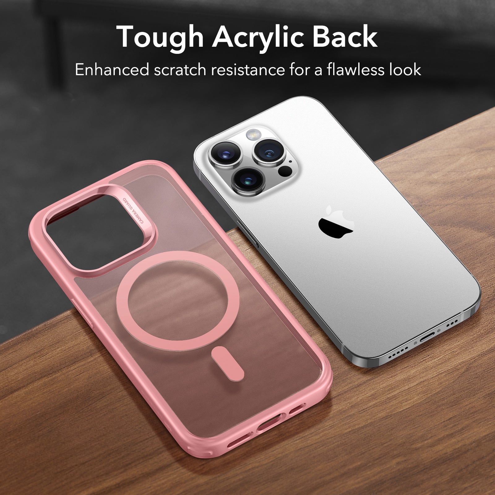 iPhone 14 Pro Max Classic Hybrid Case (HaloLock) - Frosted Pink ESR ESR