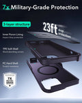 iPhone 14 Pro Max Cyber Tough Magnetic Case (Stash Stand) - Purple ESR ESR