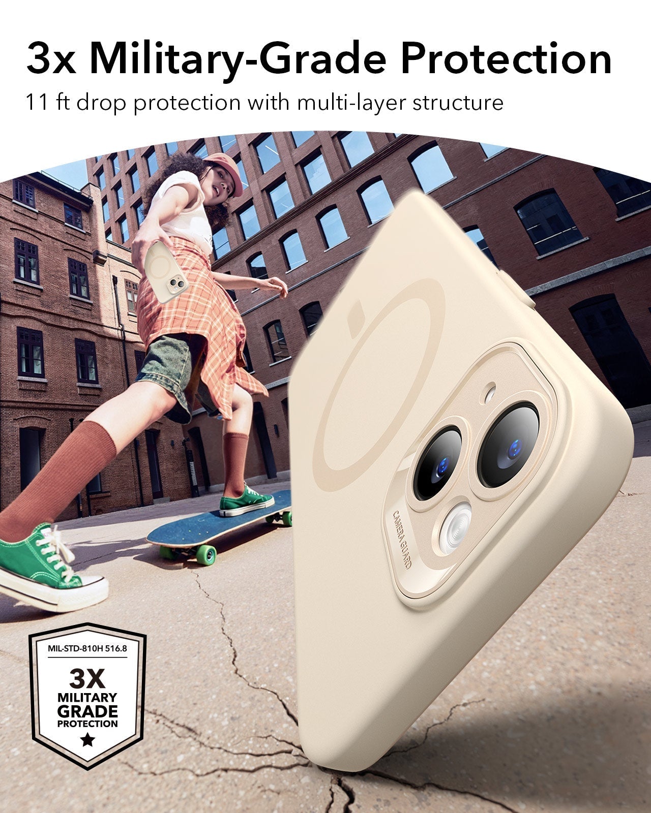 iPhone 16 Cloud Soft Case (HaloLock) - Light Tan（复制） ESR ESR
