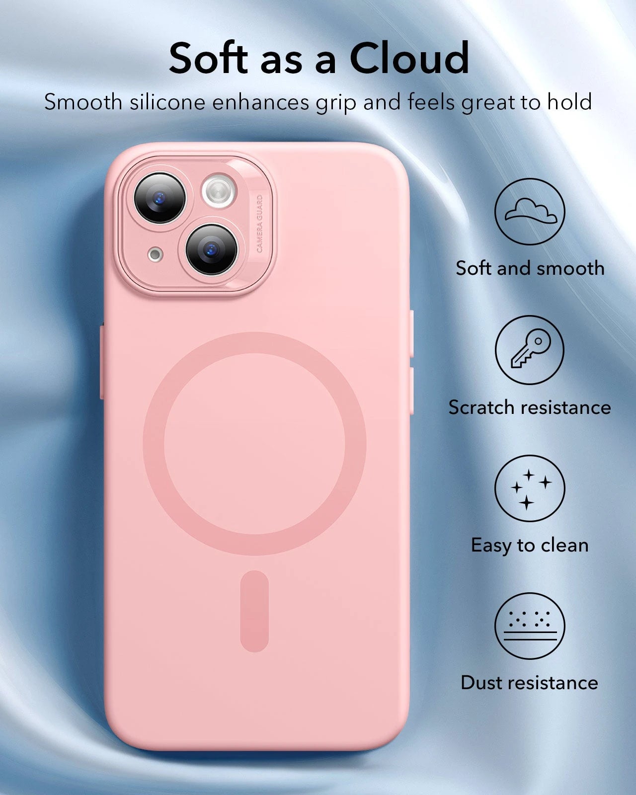 iPhone 14 Cloud Soft Case (HaloLock) - Pink ESR ESR
