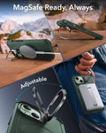 iPhone 15 Cyber Tough Case with Stash Stand (HaloLock) - Green ESR ESR