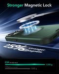iPhone 15 Cyber Tough Case with Stash Stand (HaloLock) - Green ESR ESR