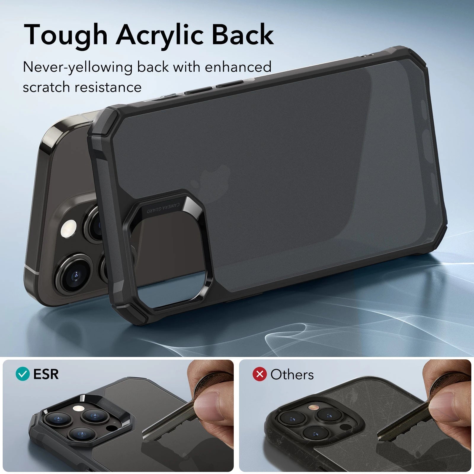 iPhone 15 Pro Air Armor Clear Case - Clear Black ESR ESR