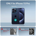 iPhone 15 Pro Air Armor Clear Case - Clear Dark Blue ESR ESR
