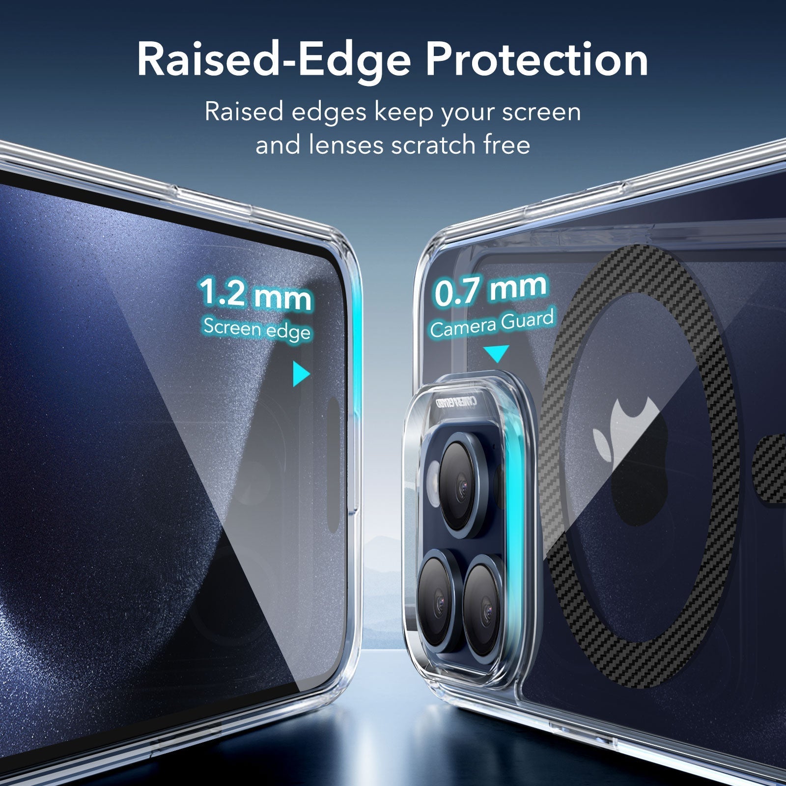 iPhone 15 Pro Classic Hybrid Case (HaloLock) - Carbon Fiber ESR ESR