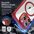 iPhone 15 Pro Max Armor Tough Case (HaloLock) - Clear Red ESR