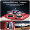 iPhone 15 Pro Max Armor Tough Case (HaloLock) - Clear Red ESR