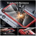 iPhone 15 Pro Max Armor Tough Case (HaloLock) - Clear Red ESR