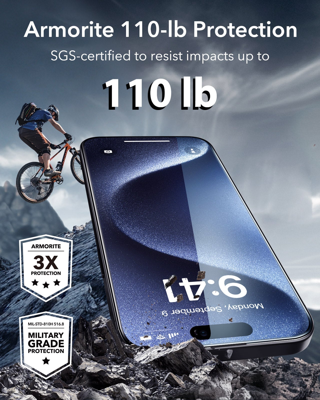 iPhone 15 Pro Max UltraFit Armorite Screen Protector - 3 Pack ESR ESR