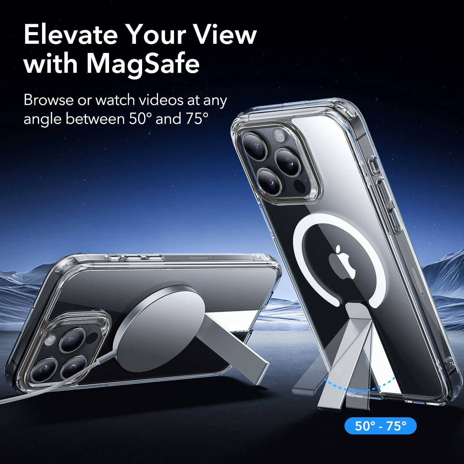 iPhone 15 Pro Max Boost Flickstand Case (HaloLock) - Clear ESR ESR