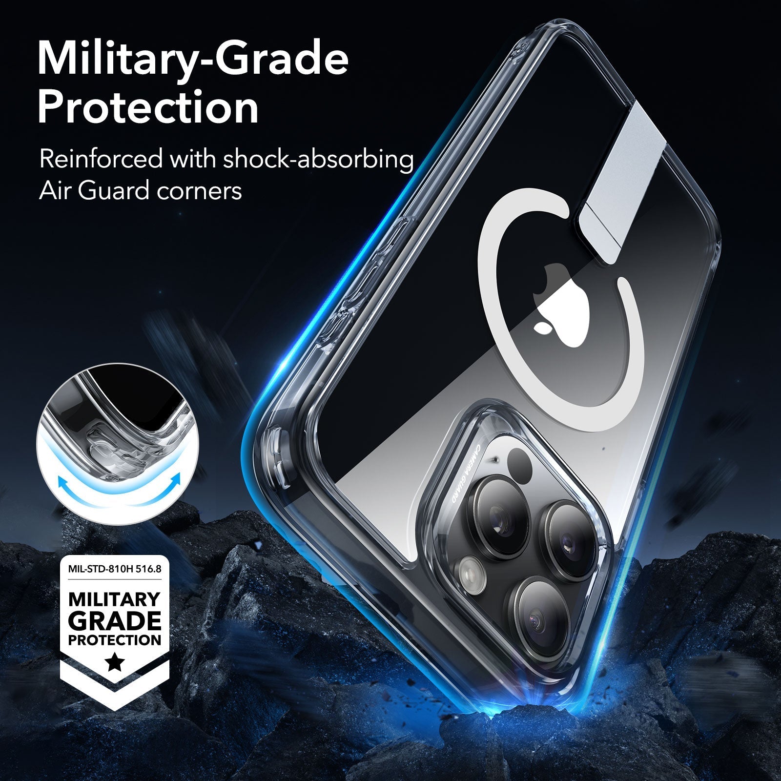 iPhone 15 Pro Max Boost Flickstand Case (HaloLock) - Clear ESR ESR