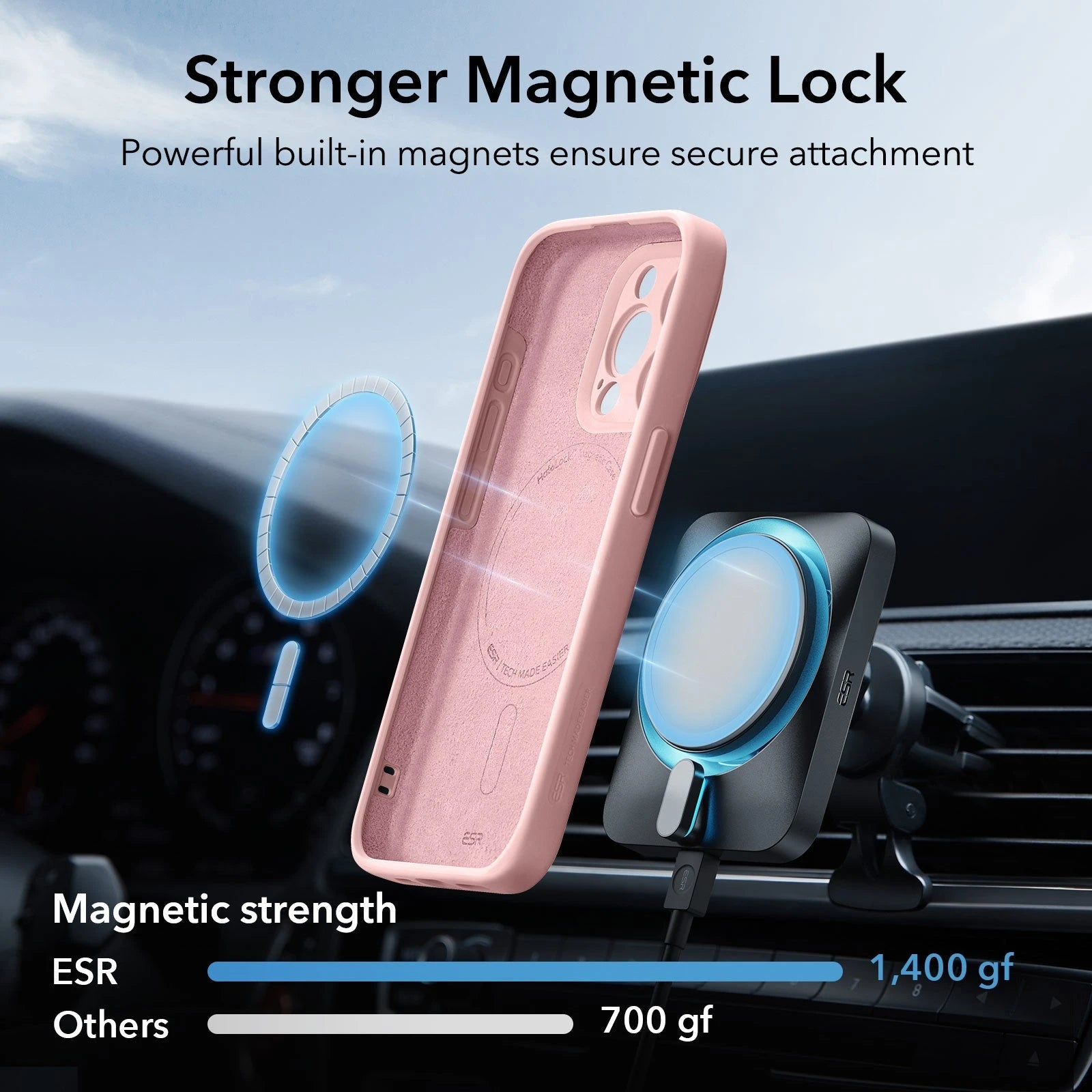 iPhone 15 Pro Max Cloud Soft Case (HaloLock) - Pink ESR ESR